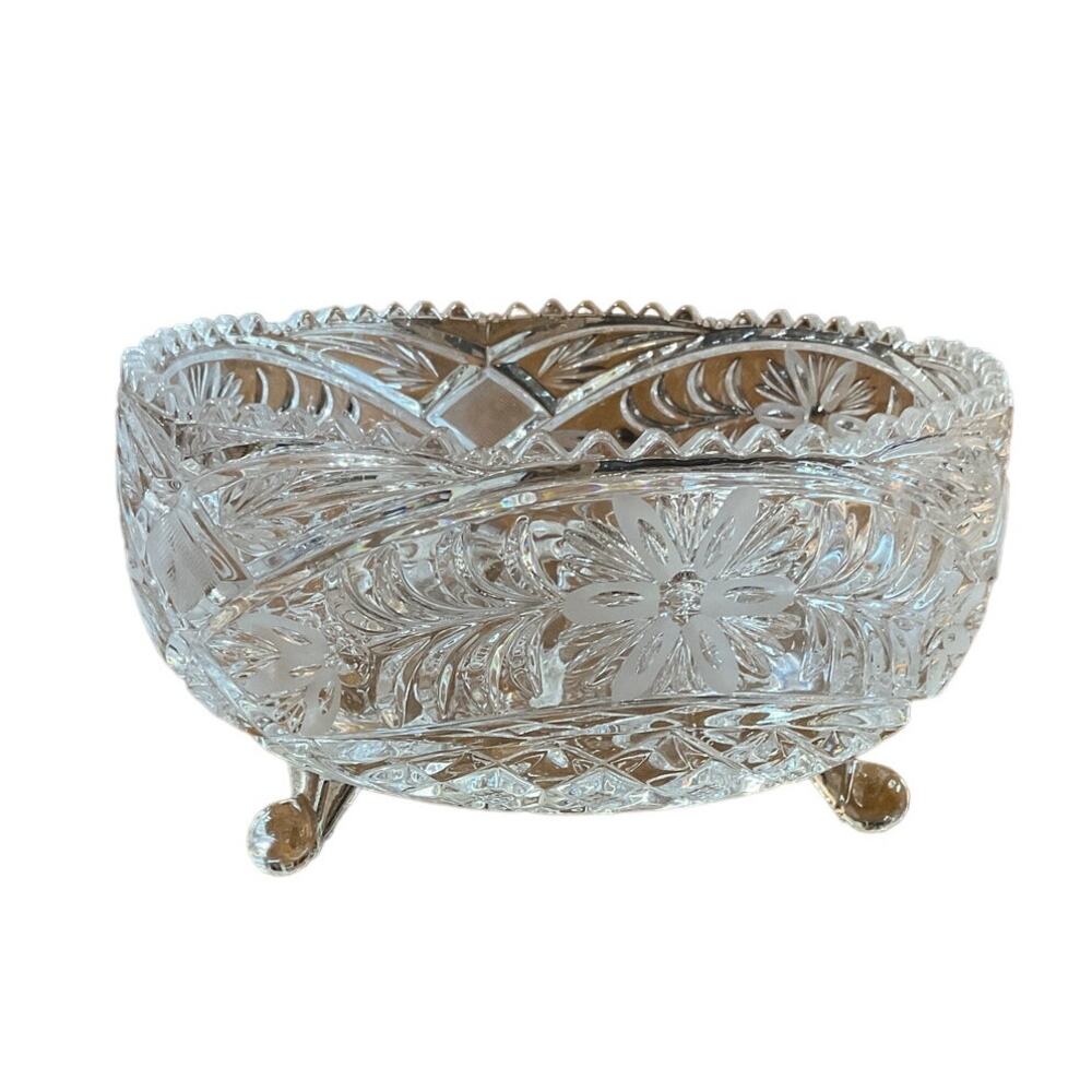 Anna Hutte Bleikristall Lead Crystal footed Bowl